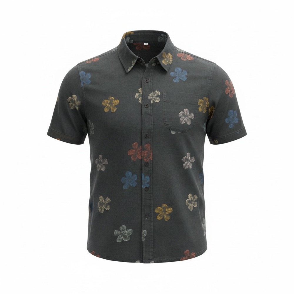Katin Kids Floral Patterned Button Up Shirt